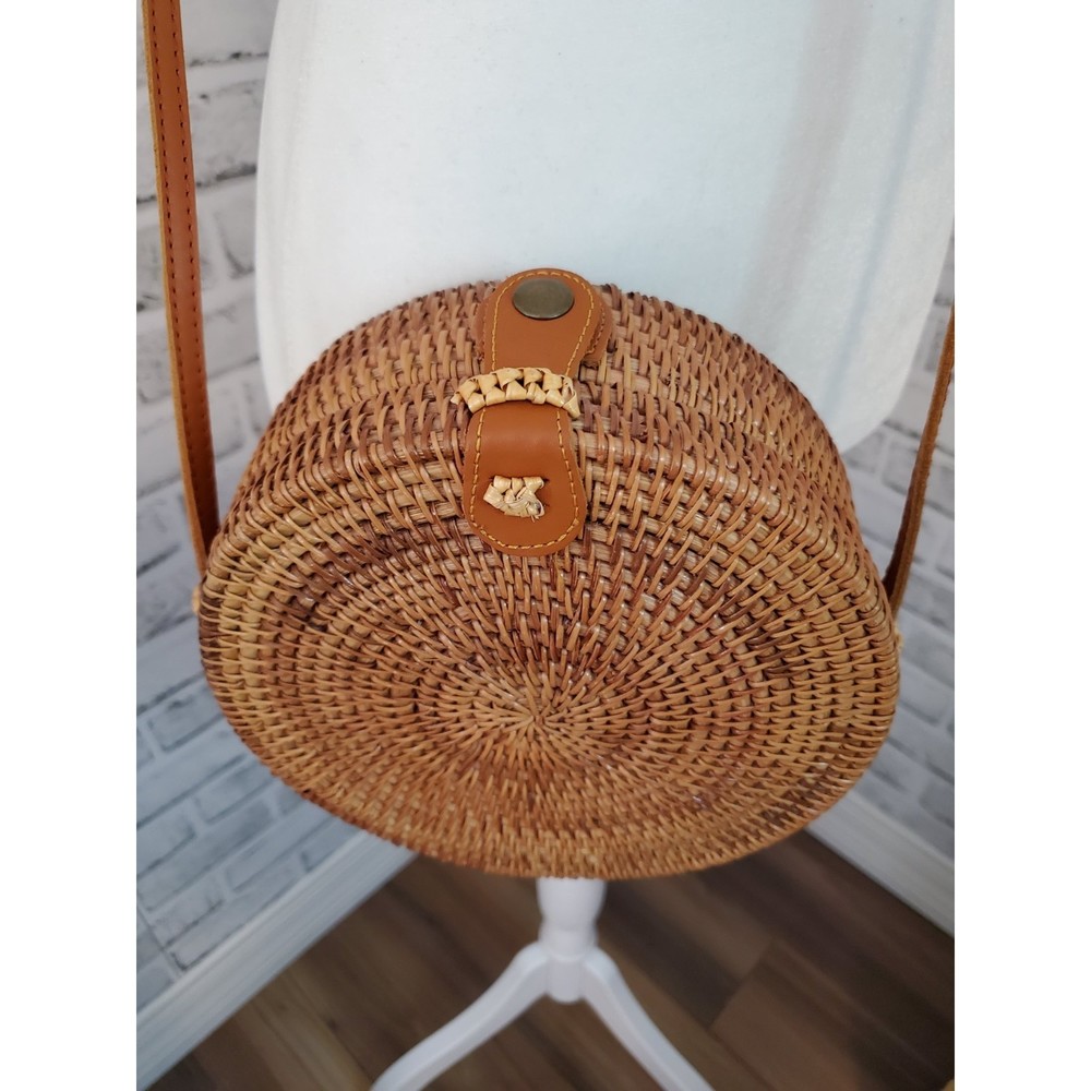 Wicker Women's Crossbody Handbag Purse